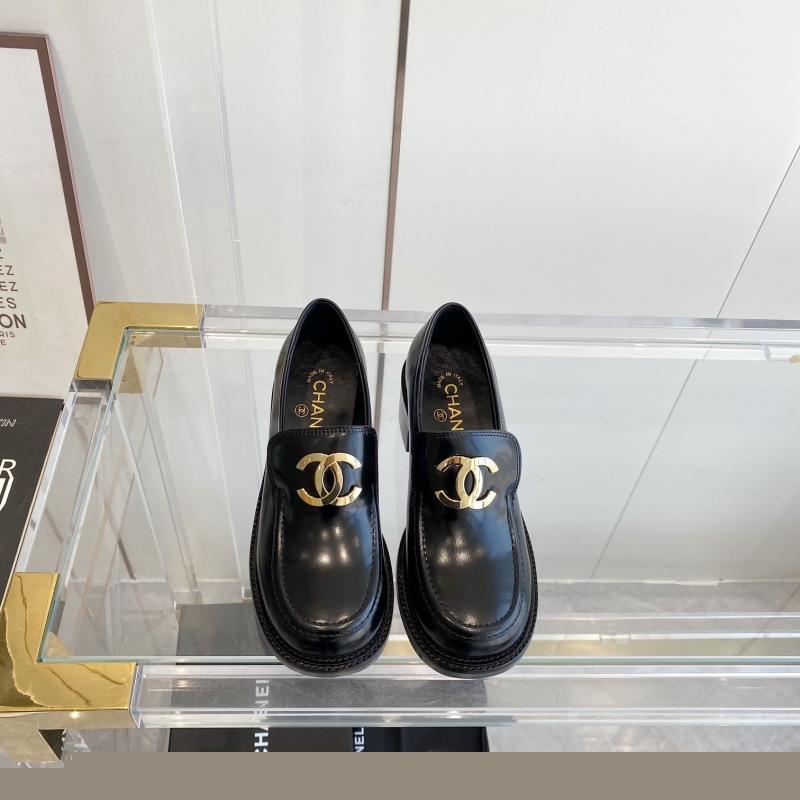 Ch*el leather shoes